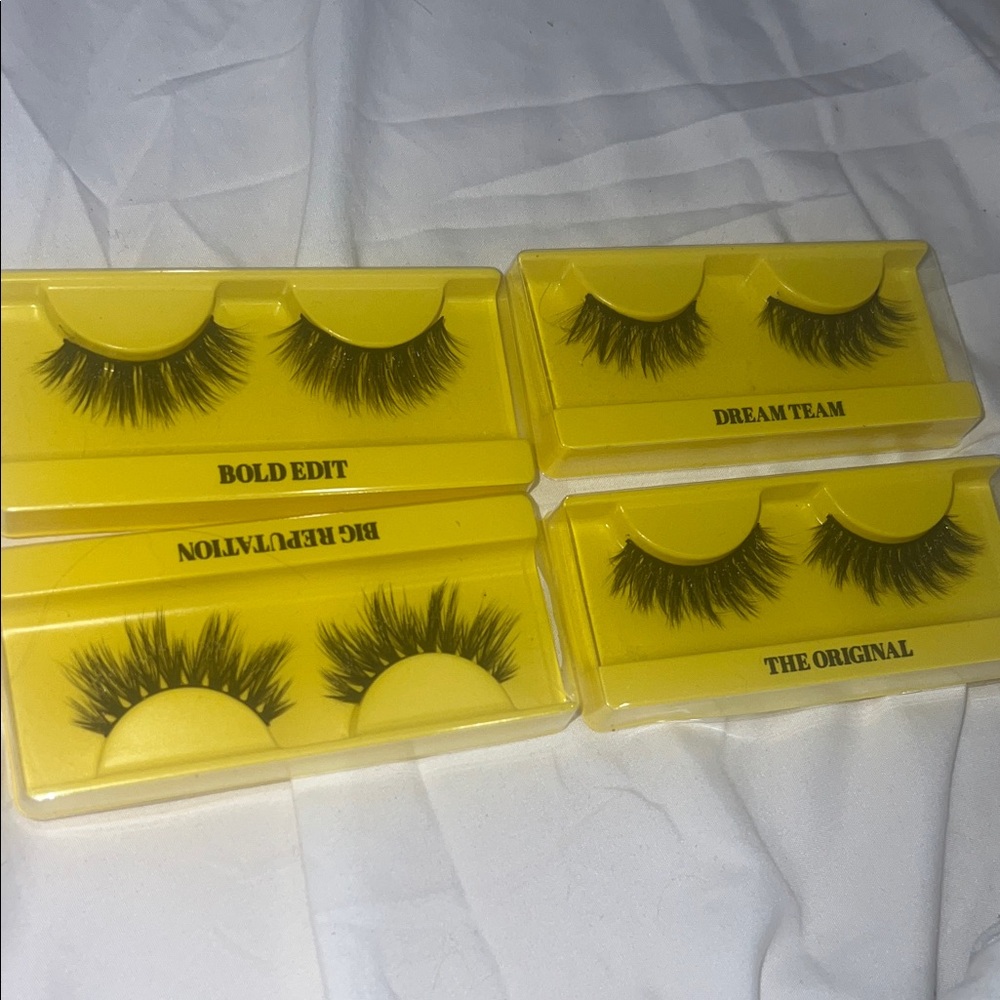 Bold Face False Eyelashes in Yellow Packaging